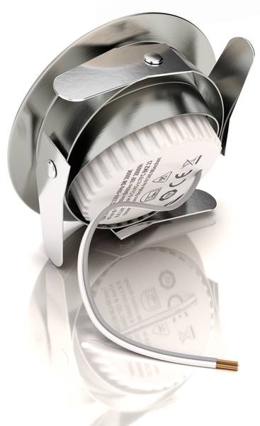LED Einbauleuchten 6 Stk. 10-03-06-S Silber - ABS - 9 x 3 x 9 cm