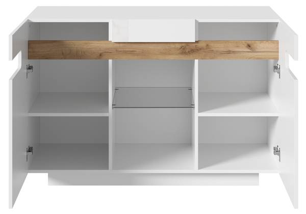 Sideboard GLOWMU Ⅲ Weiß - Holzwerkstoff - 120 x 80 x 40 cm