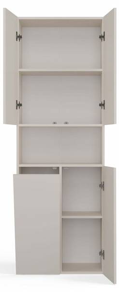 Hochschrank Darling Beige - Holzwerkstoff - 60 x 174 x 30 cm