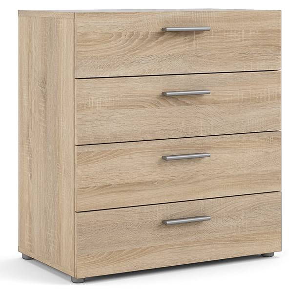 Kommode Petra Braun - Holz teilmassiv - 80 x 68 x 40 cm