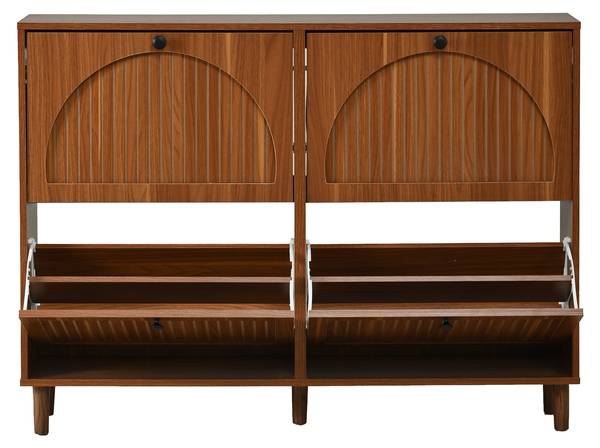 Schuhschrank Astraios Ⅰ Braun - Holzwerkstoff - 24 x 90 x 120 cm