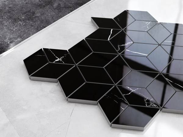 Feinsteinzeugmosaik MG311 Schwarz - Keramik - 27 x 27 x 31 cm