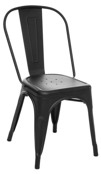 Stuhl NIKO Schwarz - Metall - 45 x 85 x 48 cm