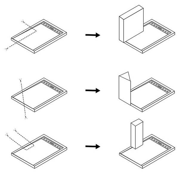 Duschwanne LYROSA Tiefe: 120 cm