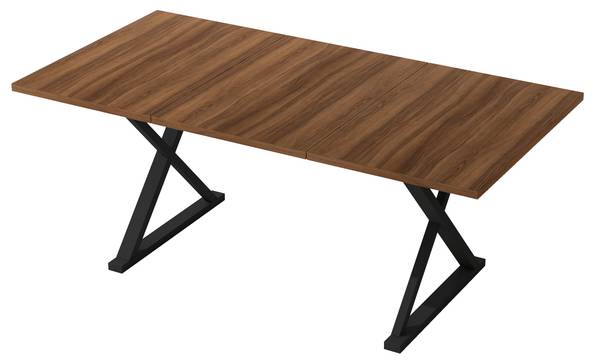 Esstisch WalnutWoody Braun - Holzwerkstoff - 90 x 75 x 180 cm