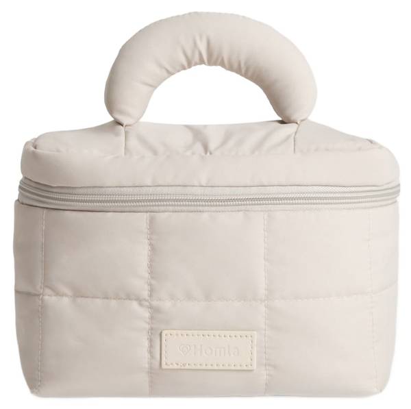 Kosmetiktasche BELARI Beige - Textil - 13 x 13 x 21 cm