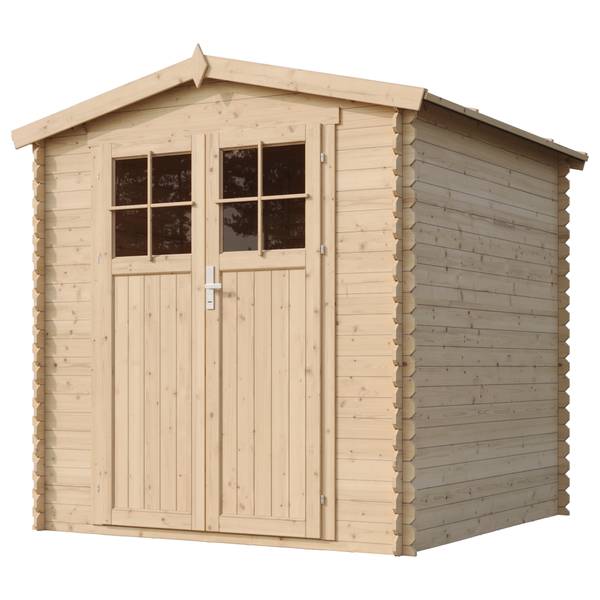 Gartenhaus M343F Beige - Fichte - 200 x 218 x 200 cm
