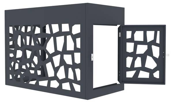 Abdeckung für Klimagerät KAZOMA Grau - Metall - 100 x 70 x 50 cm