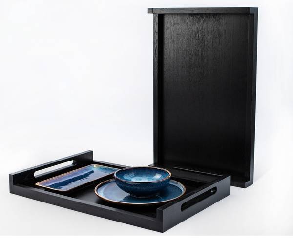 Servierplatte STRATOS Schwarz
