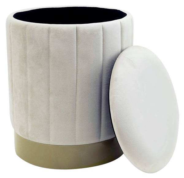 Poef Okome (Set van 2) wit