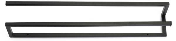 Handtuchhalter 10-1711 Schwarz - Metall - 60 x 10 x 12 cm