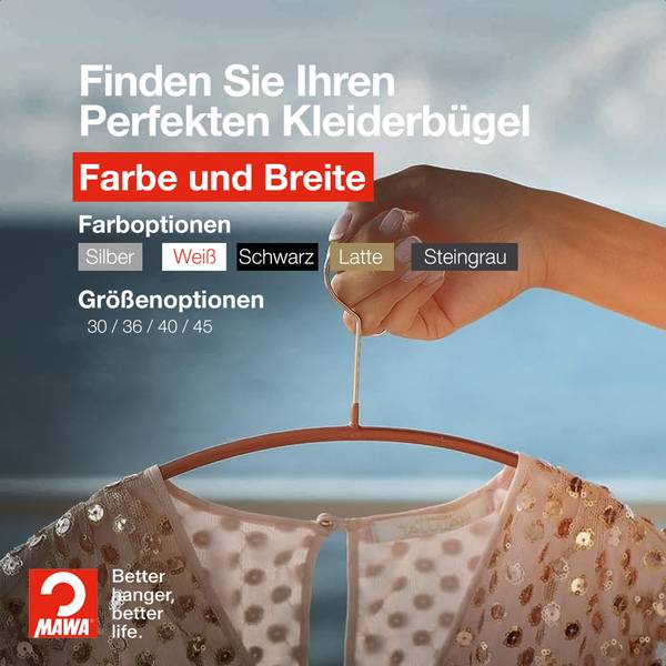 Kleiderbügel Economic 10er-Set Schwarz - Tiefe: 46 cm - Anzahl Teile im Set: 10