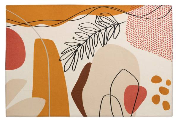 Beschichtetes Tischset Legno Textil - 33 x 1 x 48 cm