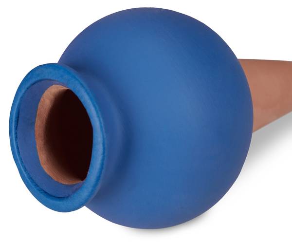 Waterdruppelaar planten set van 4 blauw - bruin - keramiek - 6 x 12 x 6 cm