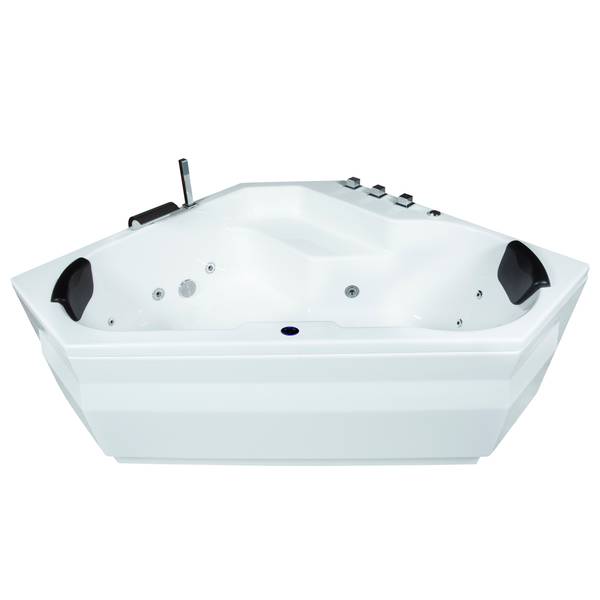 BASIC Indoor Whirlpool Capri Weiß - Polyacryl - 145 x 62 x 145 cm