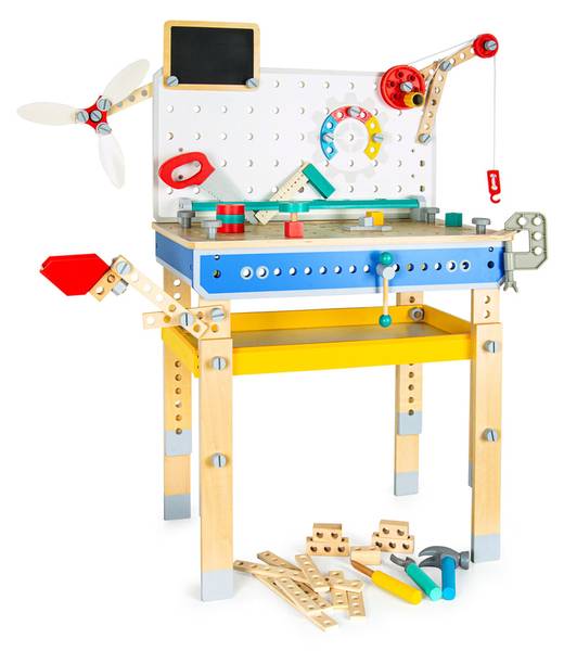 Jumbo Construktor Werkstatt mit Werkzeug Holzwerkstoff - 35 x 89 x 56 cm