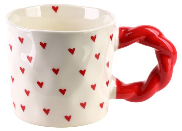 Becher MAGGIE Rot - Keramik - 14 x 8 x 9 cm