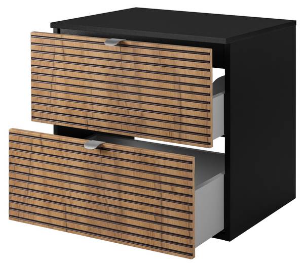 Meuble vasque Tames Noir - Argenté