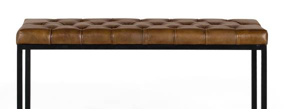 Bank 2268 Braun - Echtleder - 30 x 47 x 96 cm
