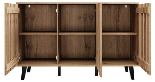 Sideboard RIFTMYRKONATH Braun - Textil - 150 x 95 x 40 cm