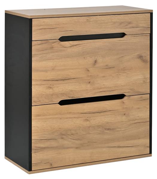 Garderoben-Set Eos Ⅱ（5-tlg） Schwarz - Braun - Holzwerkstoff