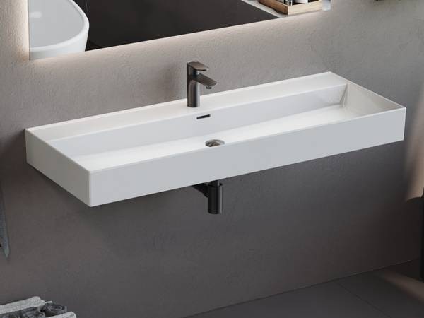 Waschbecken Loft Air Weiß - Keramik - 120 x 13 x 47 cm