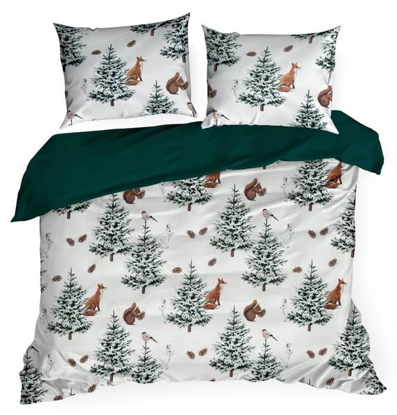 Bettwäsche ROLAND 3-teilig Weiß - Textil - 220 x 1 x 200 cm
