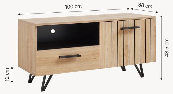 Fernsehschrank Noppen Breite: 100 cm