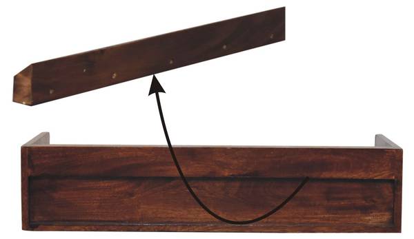 Konsole Belmont Braun - Mango - 80 x 18 x 40 cm