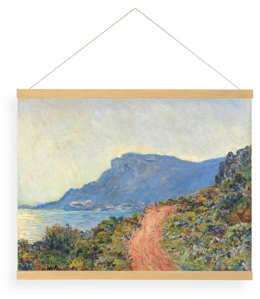 Poster Südliche Landschaft Leinen - 80 x 60 x 1 cm