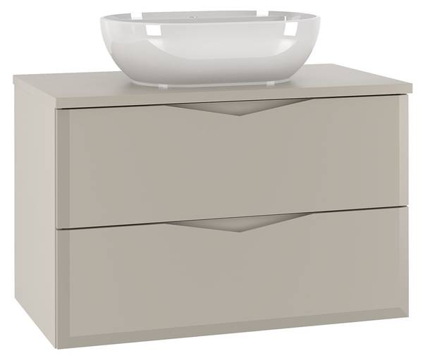Waschtisch Ellie Beige - Holzwerkstoff - 81 x 53 x 47 cm
