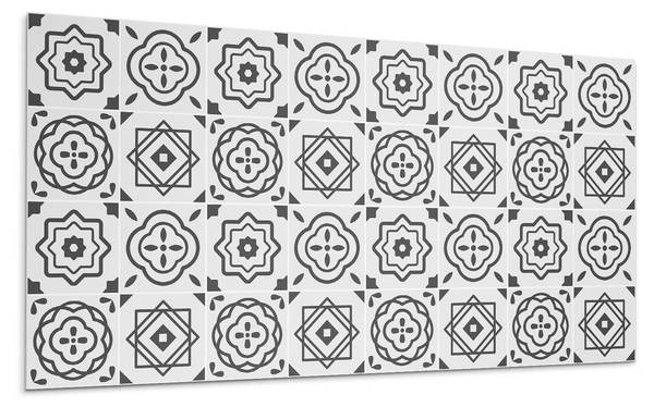Klebepaneele Quadrat Geo Raster 100 x 50 cm