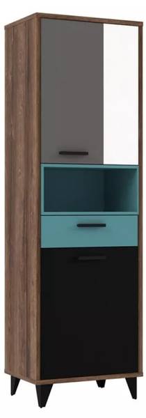 Vitrine Raven Holzwerkstoff - 60 x 193 x 42 cm