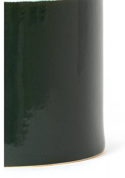Beistelltisch Mooca Grün - Steingut - 33 x 44 x 33 cm
