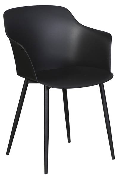 Chaise de jardin CAMILLA Noir - Métal - 58 x 1 x 1 cm