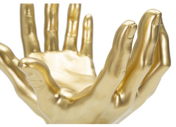 Skulptur Hände 3 Gold - Harz - 25 x 24 x 15 cm