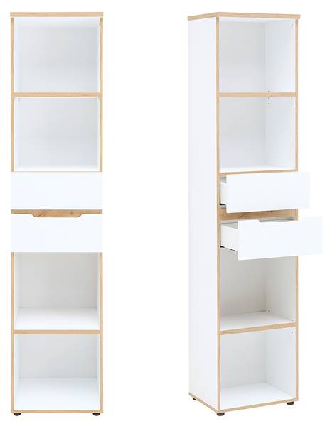 Büromöbel-Set MANRESA-36-4 9er-Set Weiß - Holzwerkstoff - 635 x 197 x 177 cm