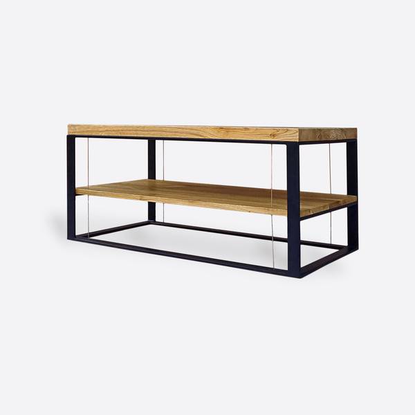 Wohnzimmertisch aus Massivholz IBSEN Braun - Eiche - 100 x 45 x 50 cm