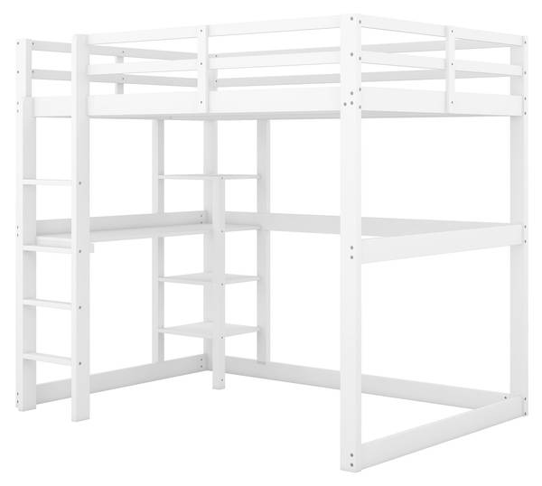 Hochbett Leano Weiß