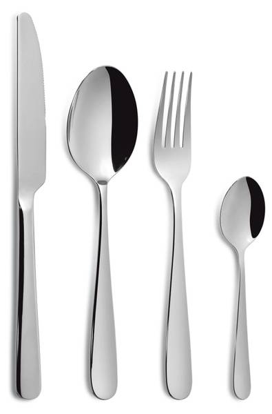 Besteckset Chef (24-teilig) Silber - Metall