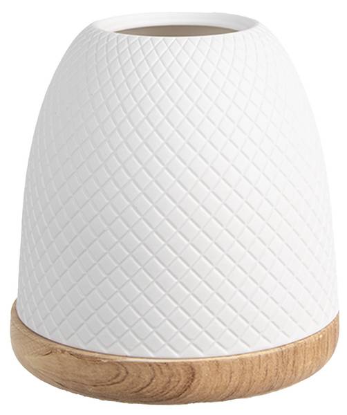 Teelichthalter Anastasios Weiß - Porzellan - 9 x 10 x 9 cm