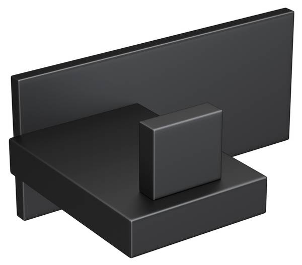 Garderobenhaken Stalo-06 Schwarz - 6 x 9 cm