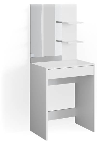 Kaptafel Isabelle 34428 wit - plaatmateriaal op houtbasis - 60 x 140 x 40 cm