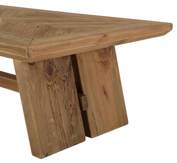 Couchtisch ANDRIAN Braun - Holz teilmassiv - 70 x 40 x 130 cm