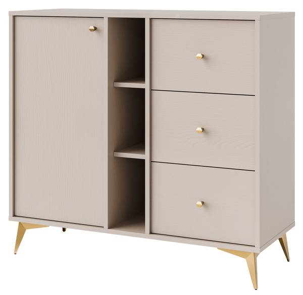 Kommode FLOREN IV Grau - Holzwerkstoff - 100 x 94 x 41 cm