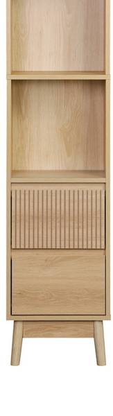 Hochschrank Linear Beige - Holzwerkstoff - 25 x 167 x 35 cm