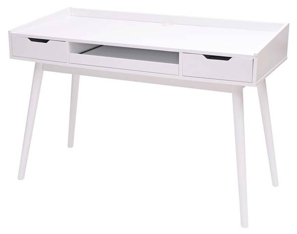 Schreibtisch A70b Weiß - Holzwerkstoff - 120 x 80 x 55 cm
