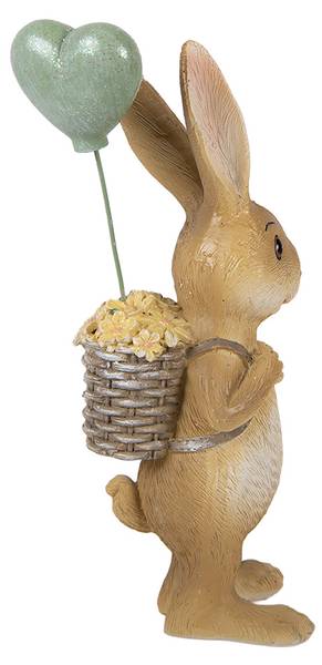 Dekorationsfigur Kaninchen 53037 Braun - Kunststoff - 5 x 17 x 7 cm