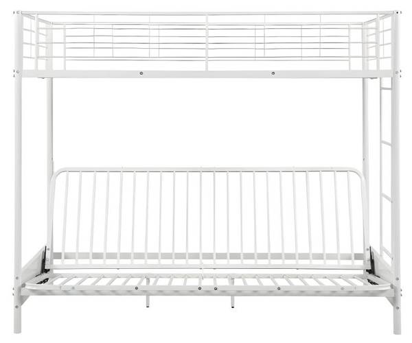 Hochbett MODULO Weiß - Metall - 96 x 170 x 198 cm