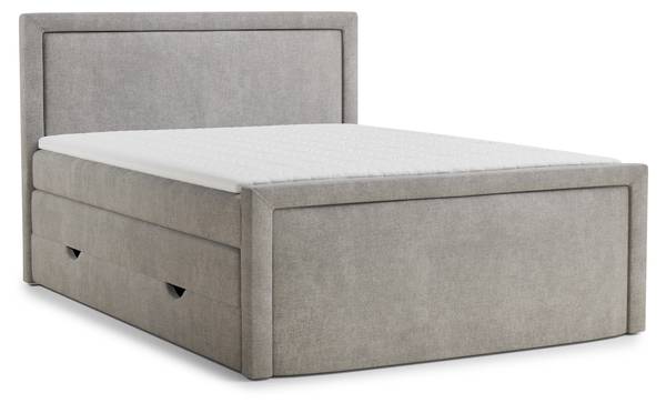 Boxspring Fresco beige - grijs - Ligoppervlak breedte: 140 cm
